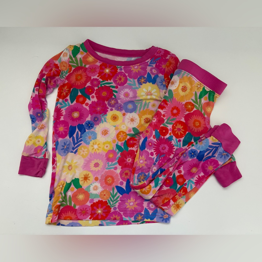 Little Sleepies Colorful Floral Kids Pajama Set